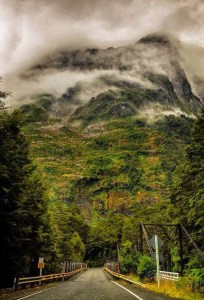 Tutoko River Bridge, South Island, New Zealand
