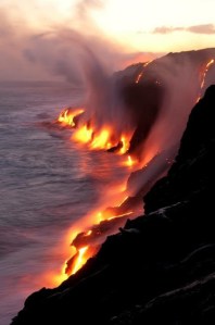 Lava flow from Mylinda Montroy