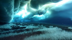 Underwater icecrystals